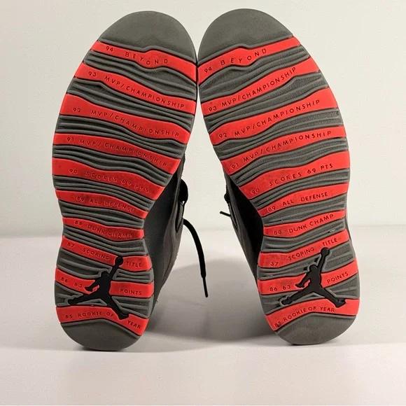 Air Jordan 10 Retro Cool Grey Men's Size 12 - 310805-022 - Picture 4 of 10